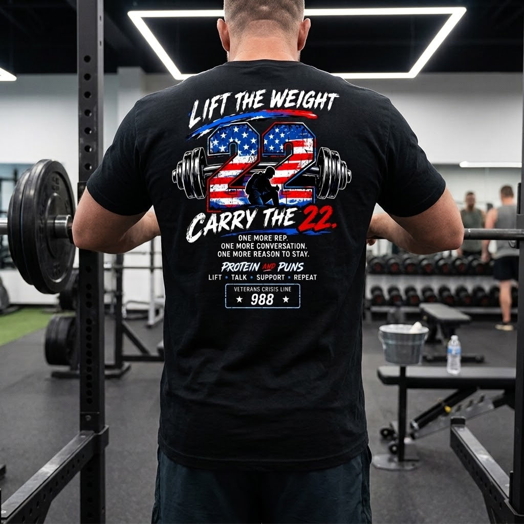 Lift for the 22 | Veteran Suicide Awareness Tee